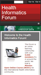 Mobile Screenshot of healthinformaticsforum.com